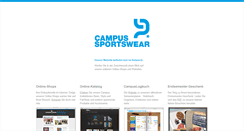Desktop Screenshot of campussportswear.de
